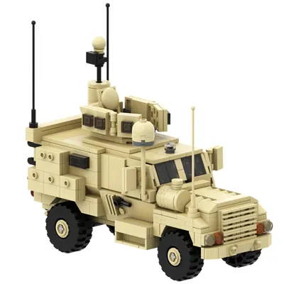 Laoz Militär fahrzeug Serie MOC-67379 4x4 mrap Panzer Modell Kit Moc Baustein Lernspiel zeug für Image