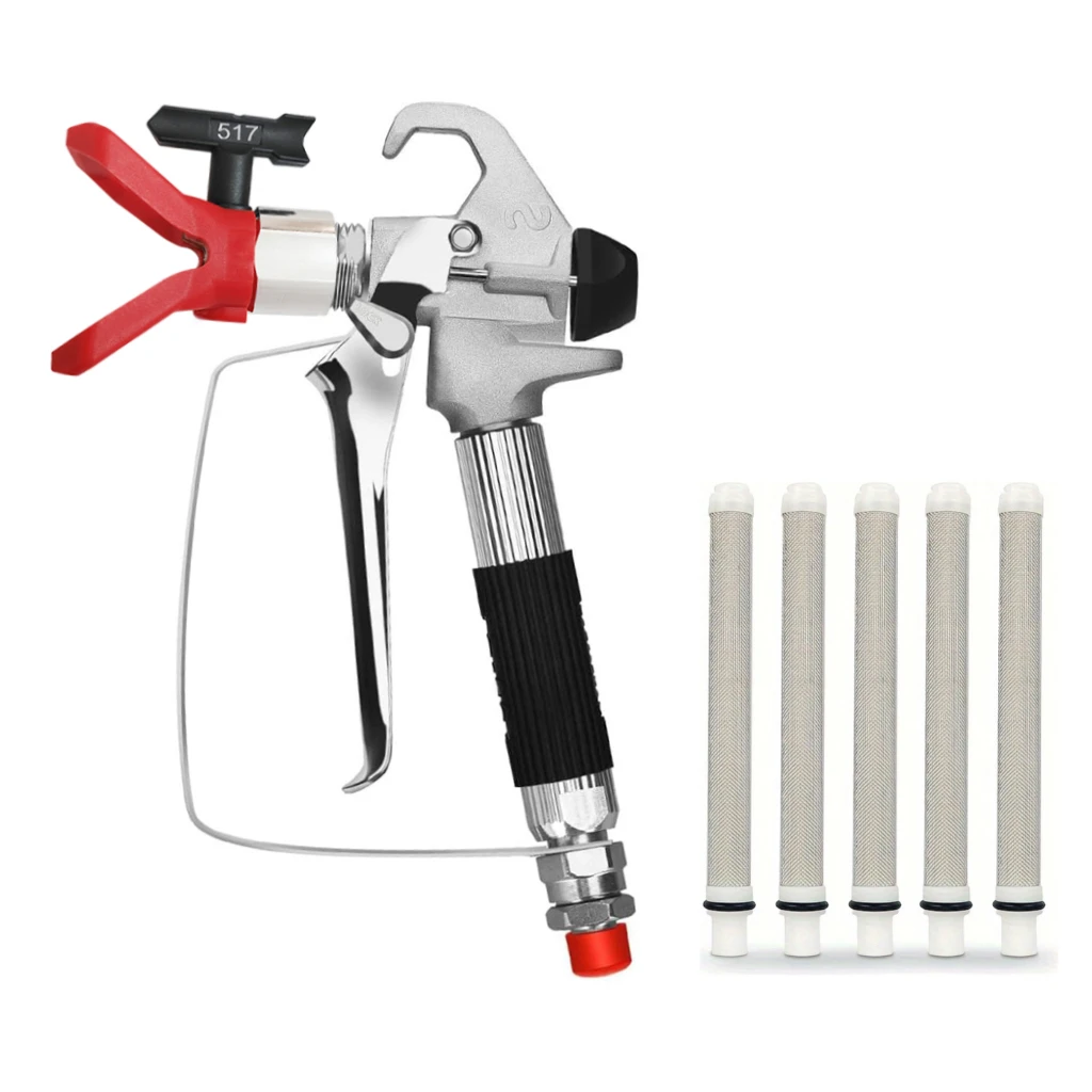 1 Satz Airless-Farb spritzpistole, 3600psi Airless-Spritz gerät mit schneller Kante, Spitzens chutz, Filter,517 Spitze und Drehgelenk, einfach zu bedienen Image