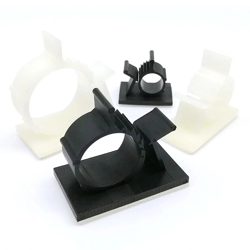 Verstellbarer Kabel organisator selbst klebende Kabel clips Tisch Kabel führungs klemme Kabel halter für Auto-PC-TV-Ladekabel wickler Image