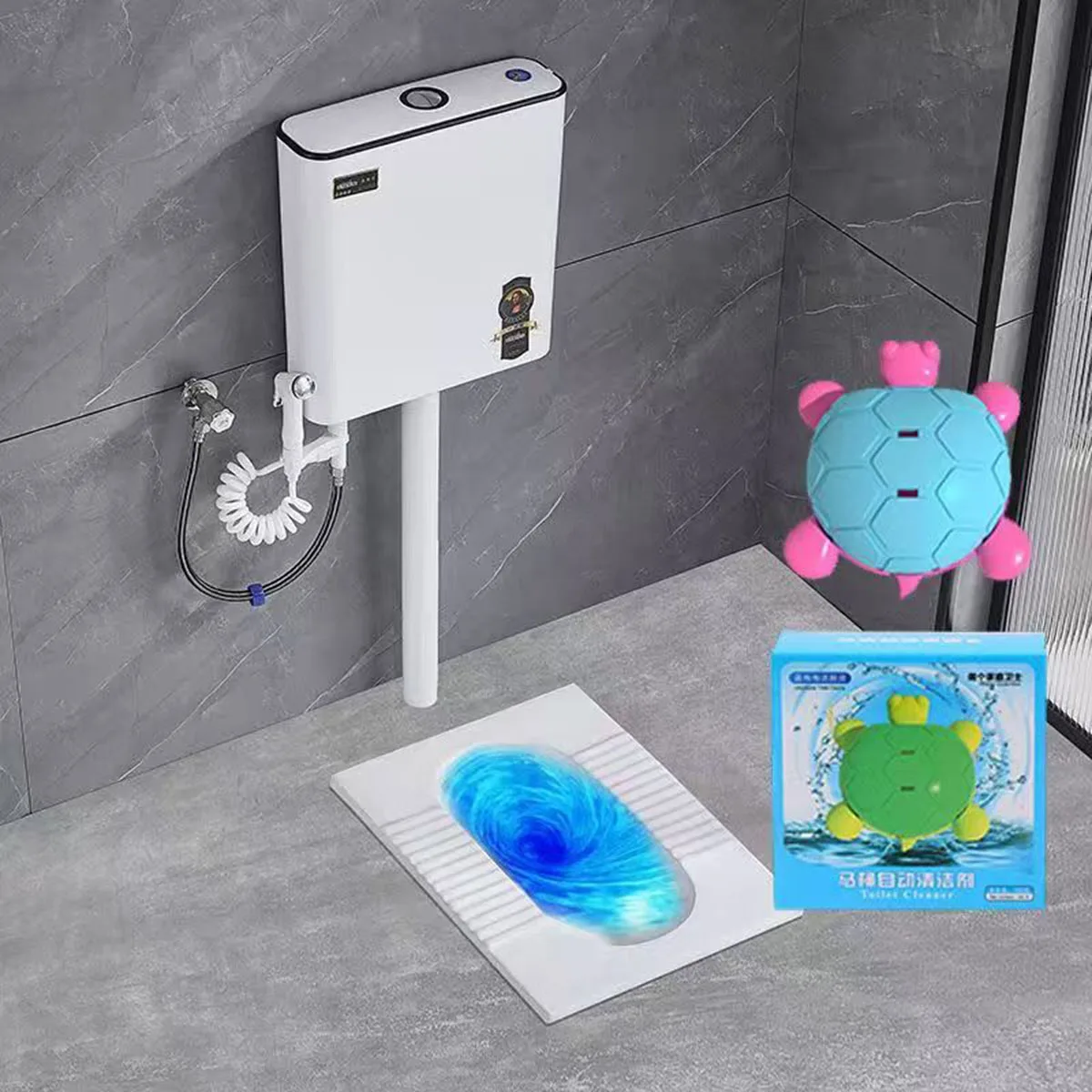1pc Toiletten reiniger, desodor ie rende und desodor ie rende Toilette, duftende Toilette, desodor ie rende und langlebige blaue Blasen toilette