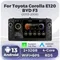 Wireless Car-Play Android 13 Autoradio Multimedia-Player GPS-Navigation für Toyota Corolla E120 2013-2016 byd f3 2 din Head Unit Auto GPS Multimedia Radio, 8-Kern DSP ohne DVD Player, 2Din Stereo