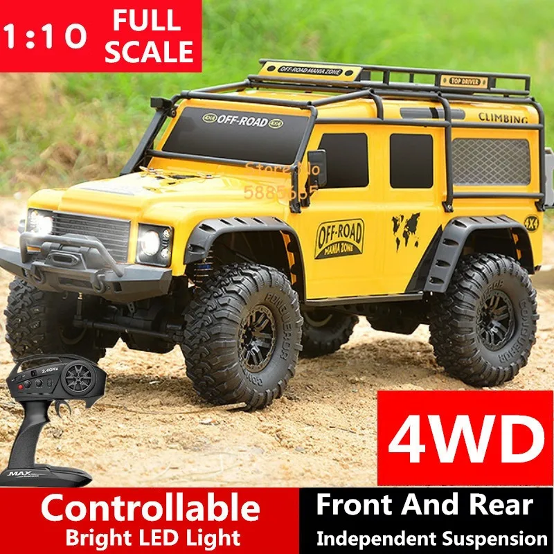 4WD 1/10 Professionelle Große RC Lkw Hobby Grade 2,4G Große Off Road Scheinwerfer Hohe Geschwindigkeit Fernbedienung Auto Erwachsene RC Autos Spielzeug