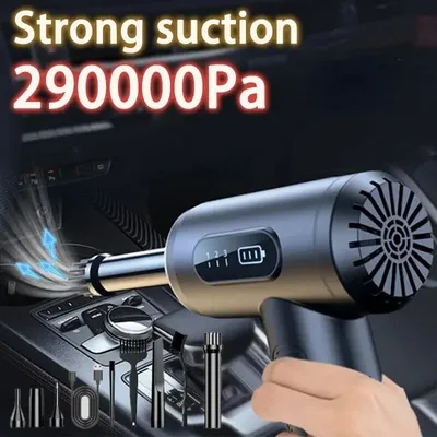 Auto Staubsauger drahtlose tragbare Staubsauger LED-Bildschirm Handheld Mini Vakuum Akku-Roboter für Auto Haushalts gerät Image