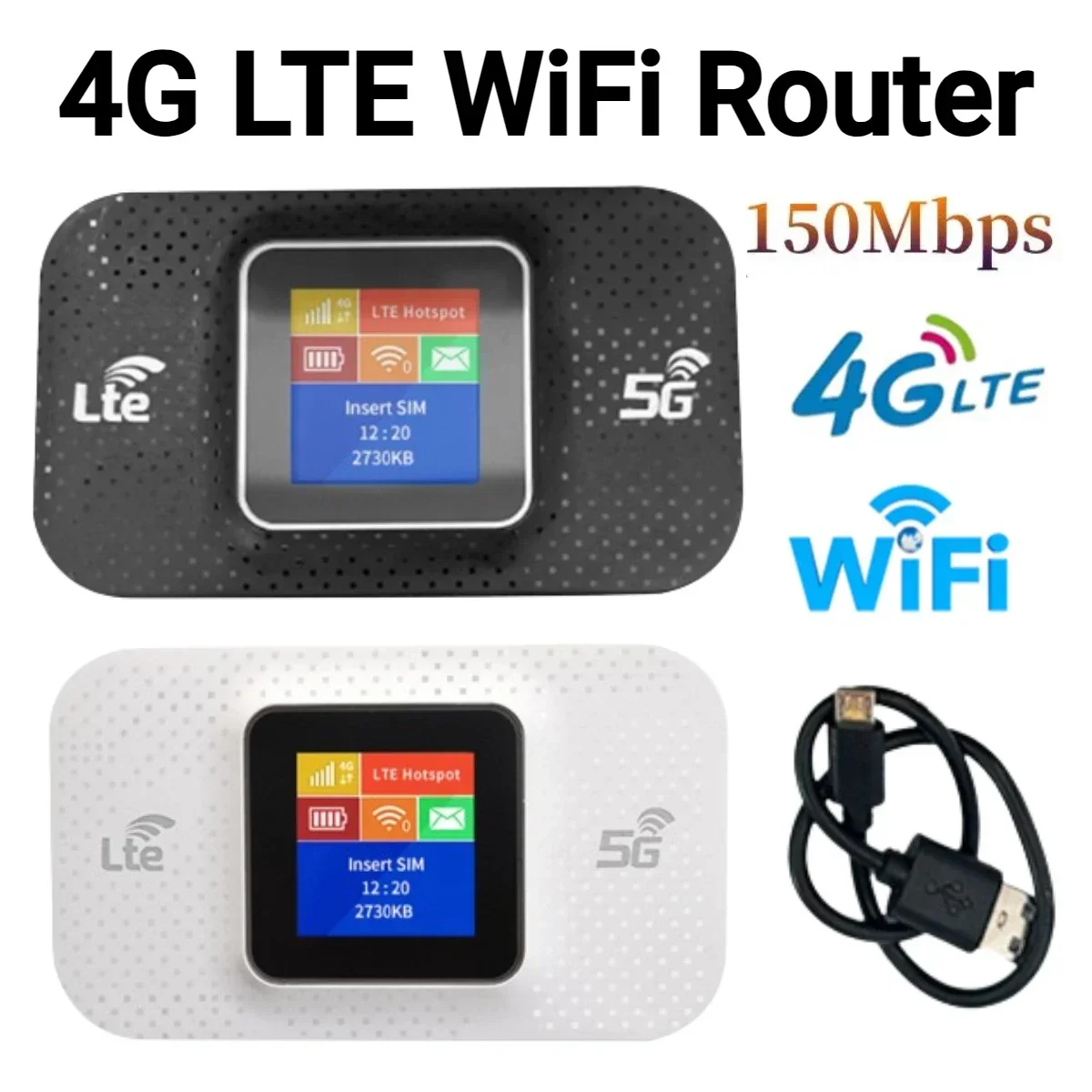 H807pro 4g lte router drahtloser wifi router 150mbps tasche mifi modem sim kartens teck platz mobiler wifi hotspot 3650mah für outdoor auto Image
