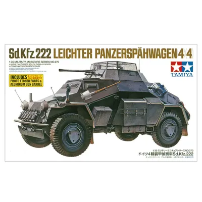 TAMIYA MODELL 1/35 SKALA military modelle #35270 Deutsch Panzerwagen Sd.Kfz.222 Special Edition kunststoff modell kit Image