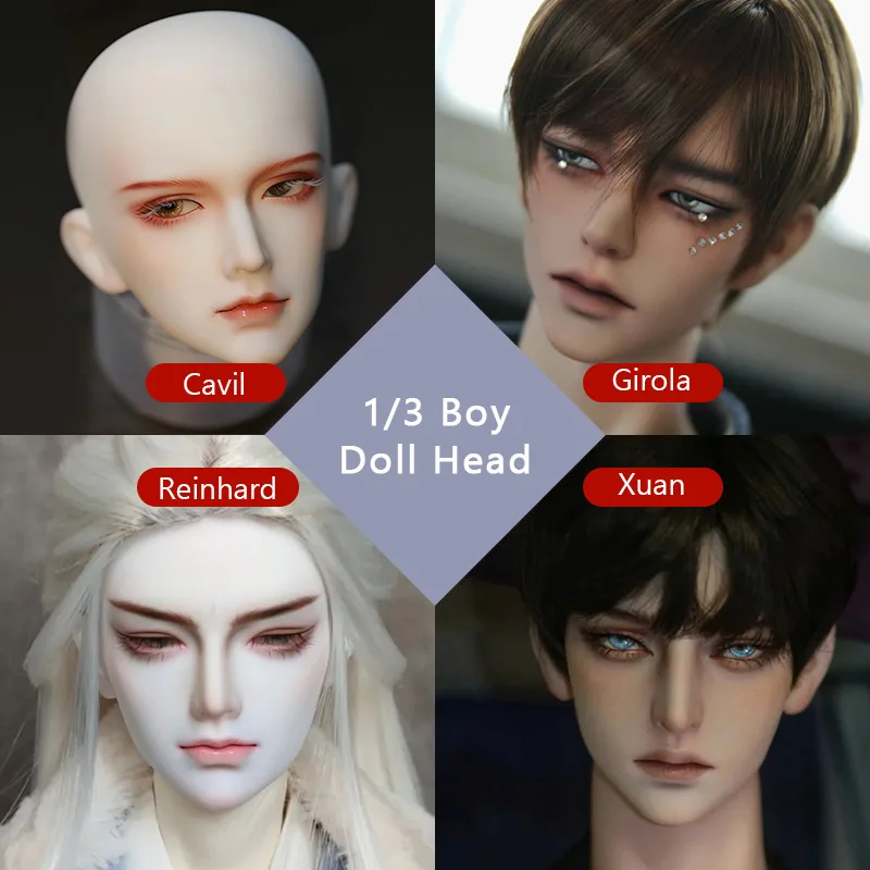 1/3 BJD Kopf Nur Cavil Dovi Girola LinHuan QingDi Reinhard TianGou YanLing Harz SD Künstler Hand Gemacht Geschenk für Den Einsatz Image