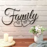 Familie Wand schild Familie Wand dekoration Zeichen Familie Wort Wand kunst Familie Wandbehang