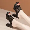 10 cm kleine Größe 32–43 elegante atmungsaktive Mesh-Lederschuhe Sommerhausschuhe Plattform 2025