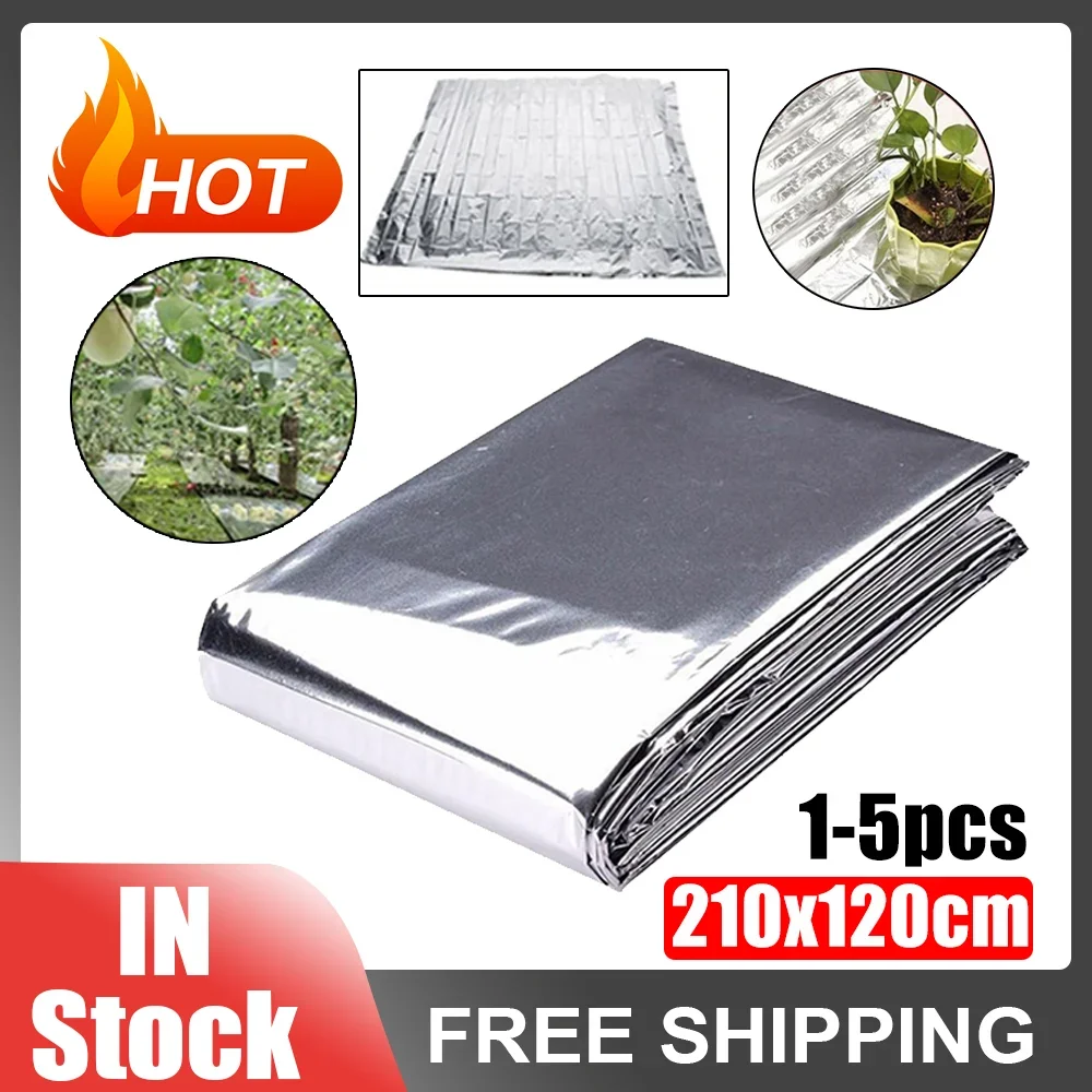 1-5pcsgarden Wand Mylar Film Pflanzen Abdeckung Blatt Hydro ponik hoch reflektierende Indoor Gewächshaus Pflanz zubehör x cm Image