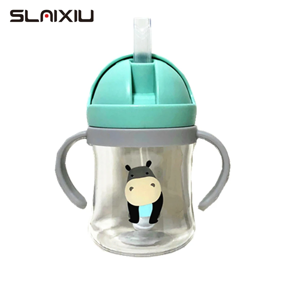 250ml Baby Wasser flasche für Kinder Kinder Cartoon Tier Trink flasche Baby produkte Fütterung Trink beker Schule Image