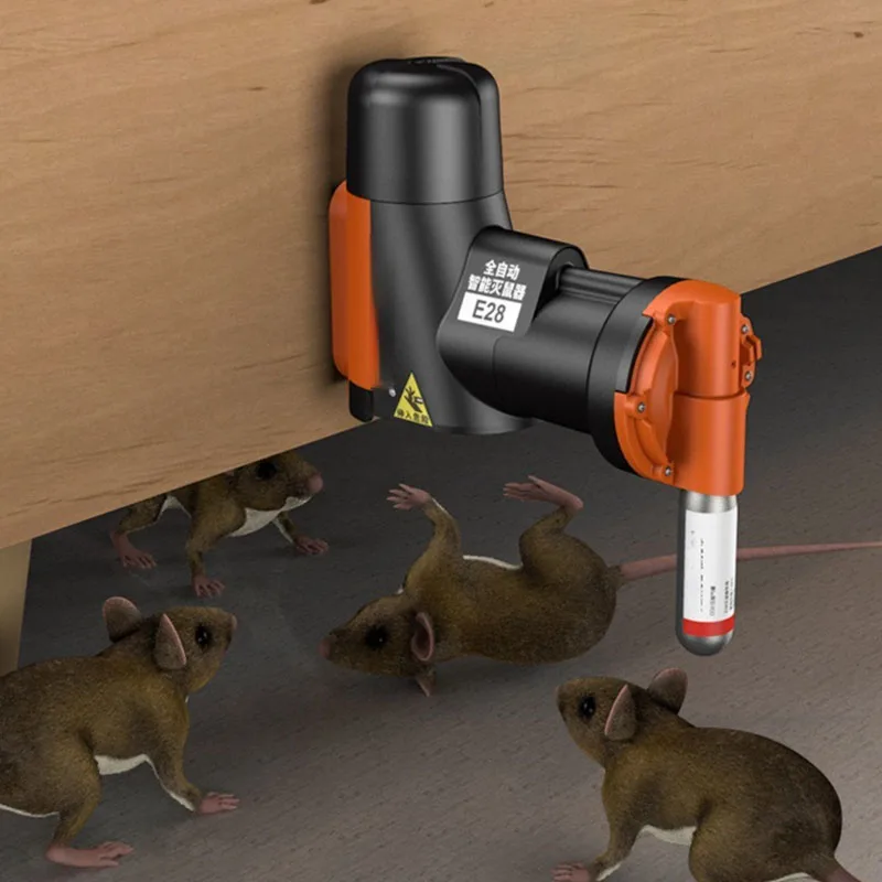 Intelligentes automatisches, humane, ungiftiges Ratten- und Mausefalle-Set, Rattenmaus-Mehrverschlussfalle-Maschine, keine CO2-Zylinder Image