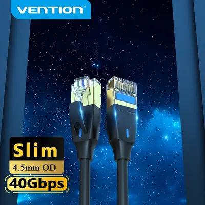 Intervention Ethernet-Kabel 5m Cat8 40 Gbit/s Mini Slim RJ 45 Netzwerk kabel für Laptops ps 4 Router 2000MHz Internet LAN Kabel RJ45 Kabel