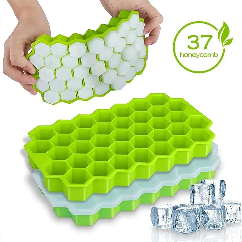 1 Stück Honeycomb 37 Lattice Cube Tray Maker ohne Deckel DIY Eisform Image
