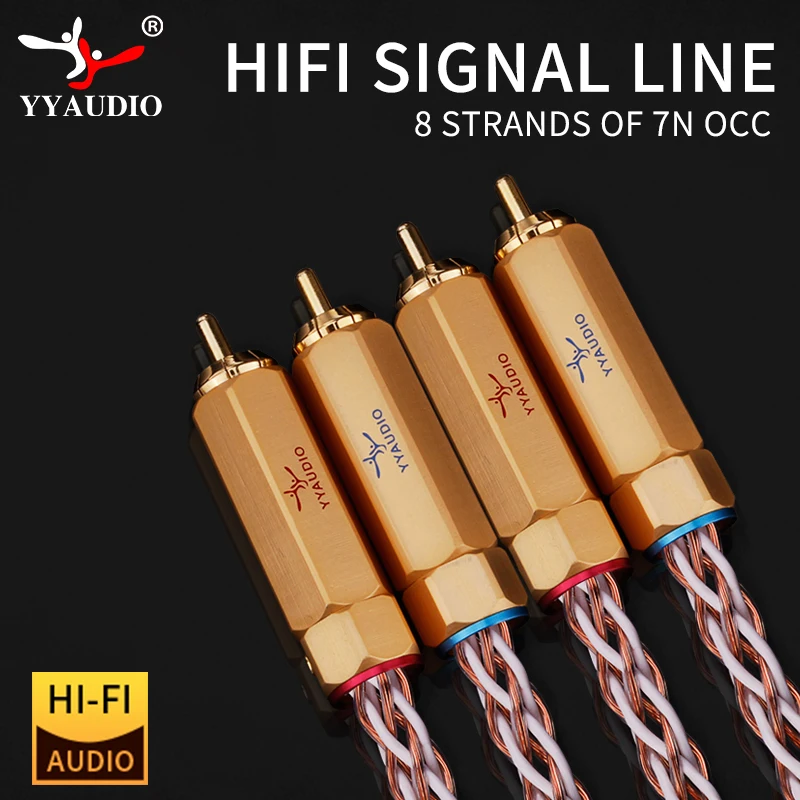 2RCA auf 2 RCA Stecker auf Stecker Stereo-Audiokabel 1 m 2 m 3 m 5 m für Heimkino DVD TV Verstärker CD Soundbox RCA-Stereokabel Image