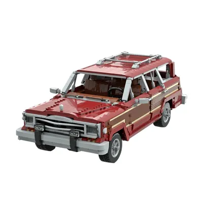 Gobricks Moc Jeep Grand Wagoneer Skyler White Auto brechen schlechte Ziegel Baustein Set Lernspiel zeug für Kinder Geschenke Image