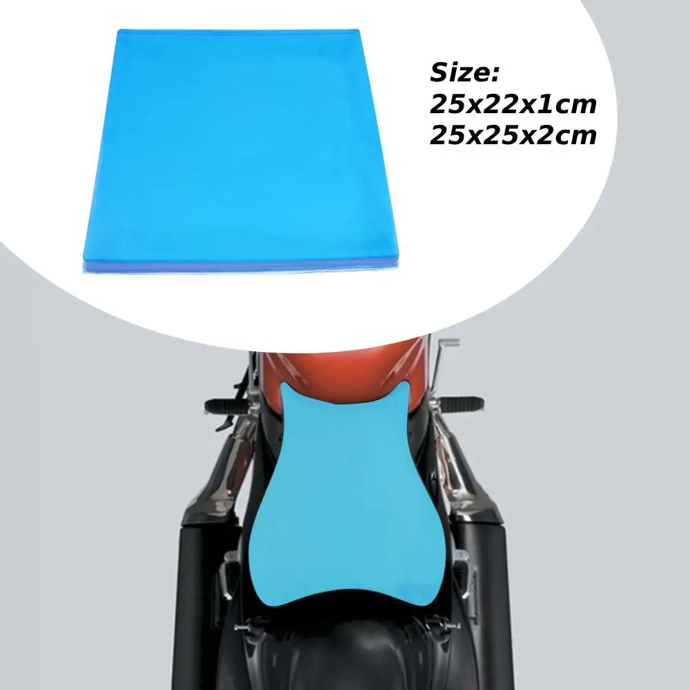 Motorrad kühlung Sitz Gel Pad Stoß dämpfung bequeme Matten Kissen Sitz Polyurethan elastische Faser Kissen 25x25x2cm Image