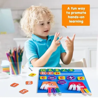 1 Stück Kinder Filz Lern brett Nummer Addition und Subtraktion DIY frühe Bildung Puzzle beschäftigt Board Erleuchtung Spielzeug Image