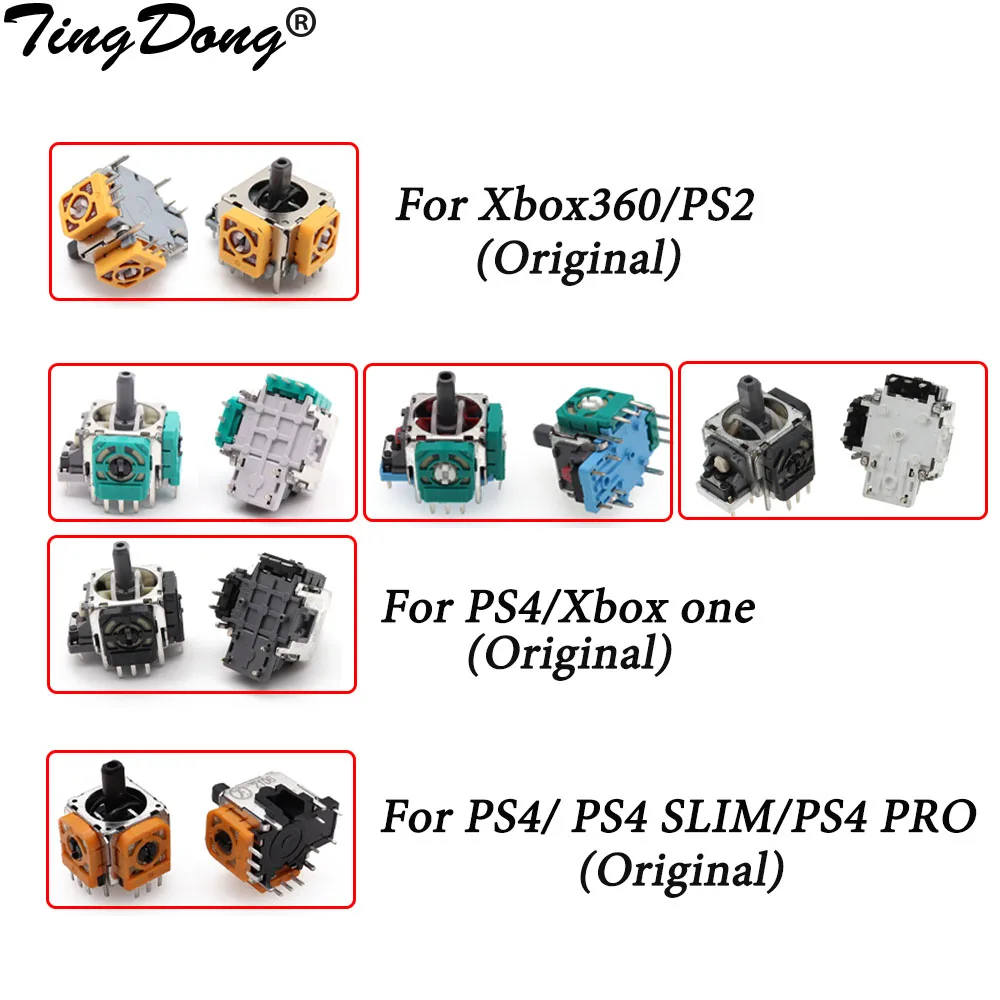 2 Stück Ersatz 3D Joystick Analog Griffe Stick für ps4 Pro Slim Controller für Xbox One 360 Joysticks Image