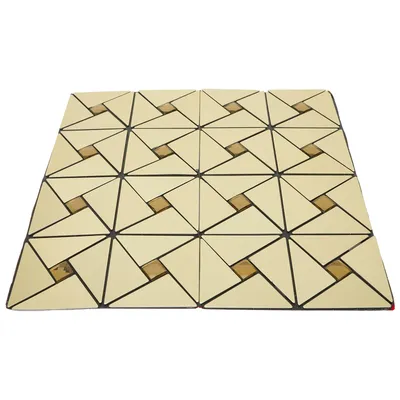 1pc 30x30cm Mosaik Aluminium Backs plash Wandfliesen schälen und kleben Boden Wanda uf kleber Küche Image