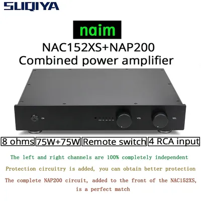 SUQIYA-Neue Basierend auf NAIM NAC152 Preamp & NAP200 Kombiniert Verstärker 75W + 75W 8 Ohm 4 weg Image