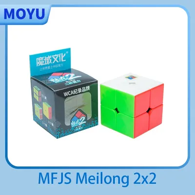 Moyu Meilong 2x2 Magic Speed Cube aufkleber lose profession elle Zappel spielzeug Cubo Magico Puzzle Image