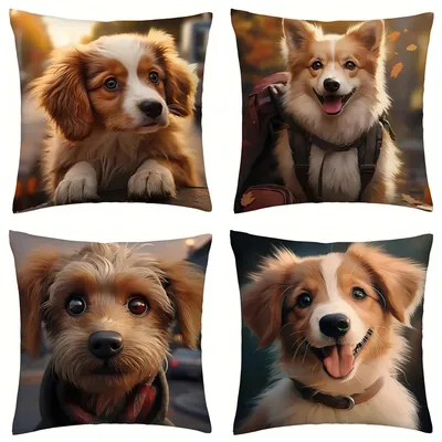 Niedlichen Hund werfen Kissen bezüge werfen Kissen bezug für Wohnzimmer Schlafzimmer Sofa Auto Image