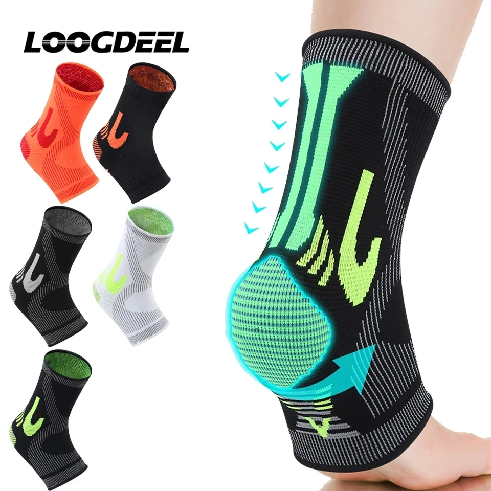 Loogeddl 1 Stück Sport gestrickte Knöchel stütze Anti-Verstauchung Kompression elastische Basketball Fußball Bergsteigen Fitness Knöchel orthese Image