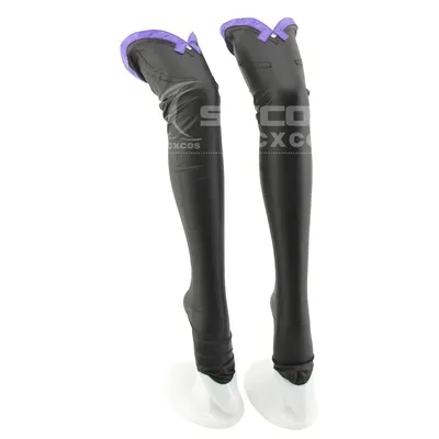 Anime Spiel Genshin Impact Raiden Shogun Beelzebul Socken Cosplay Kostüm Zubehör Strümpfe Image