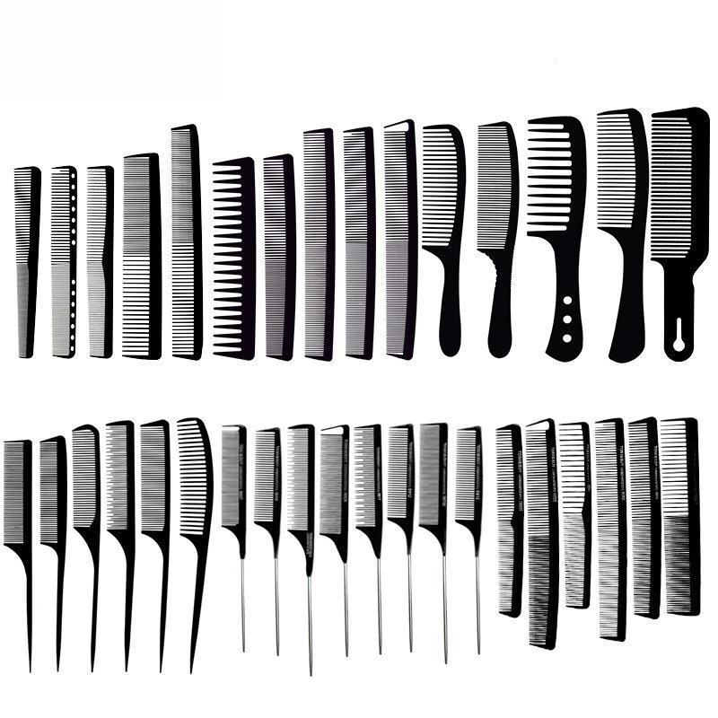 Friseur Haarschnitt Kamm Friseur Kämme verwirrte gerade Haar bürsten Kamm Pro Salon Haarpflege hochwertige Styling-Tool Image