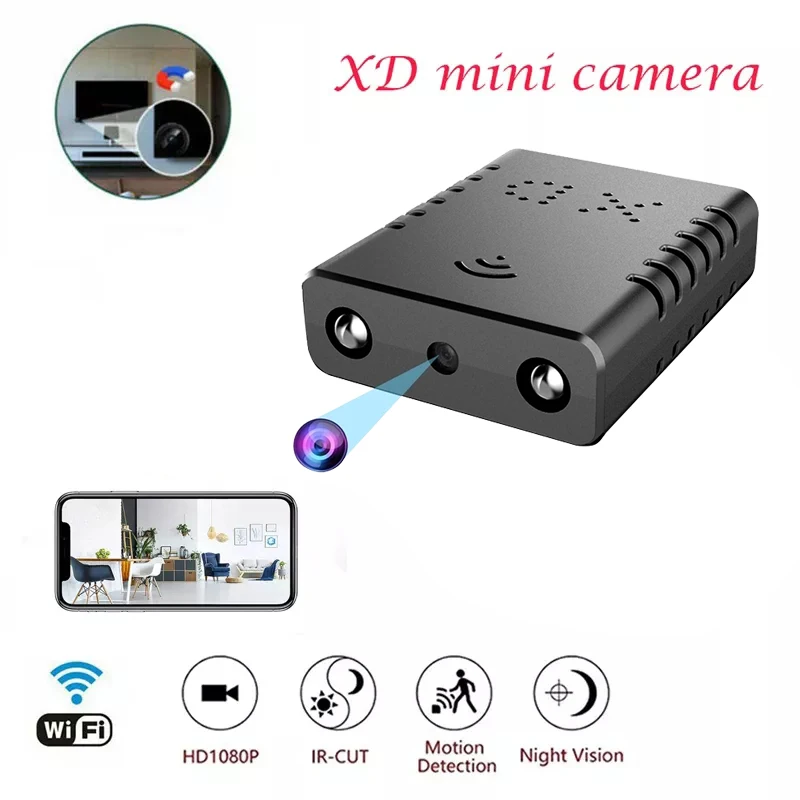 Xd mini kamera hd 1080p home security camcorder nachtsicht mikro kamera bewegungs erkennung video sprach überwachungs rekorder Image