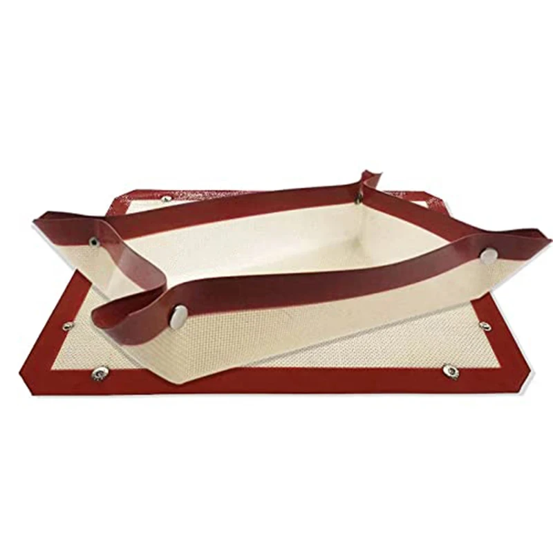 Anti-Leckage-Klein knopf Design Glasfaser Silikon Back matte Blatt Antihaft-Ofen Mesh Pad hitze beständige Back geschirr Back matte Image