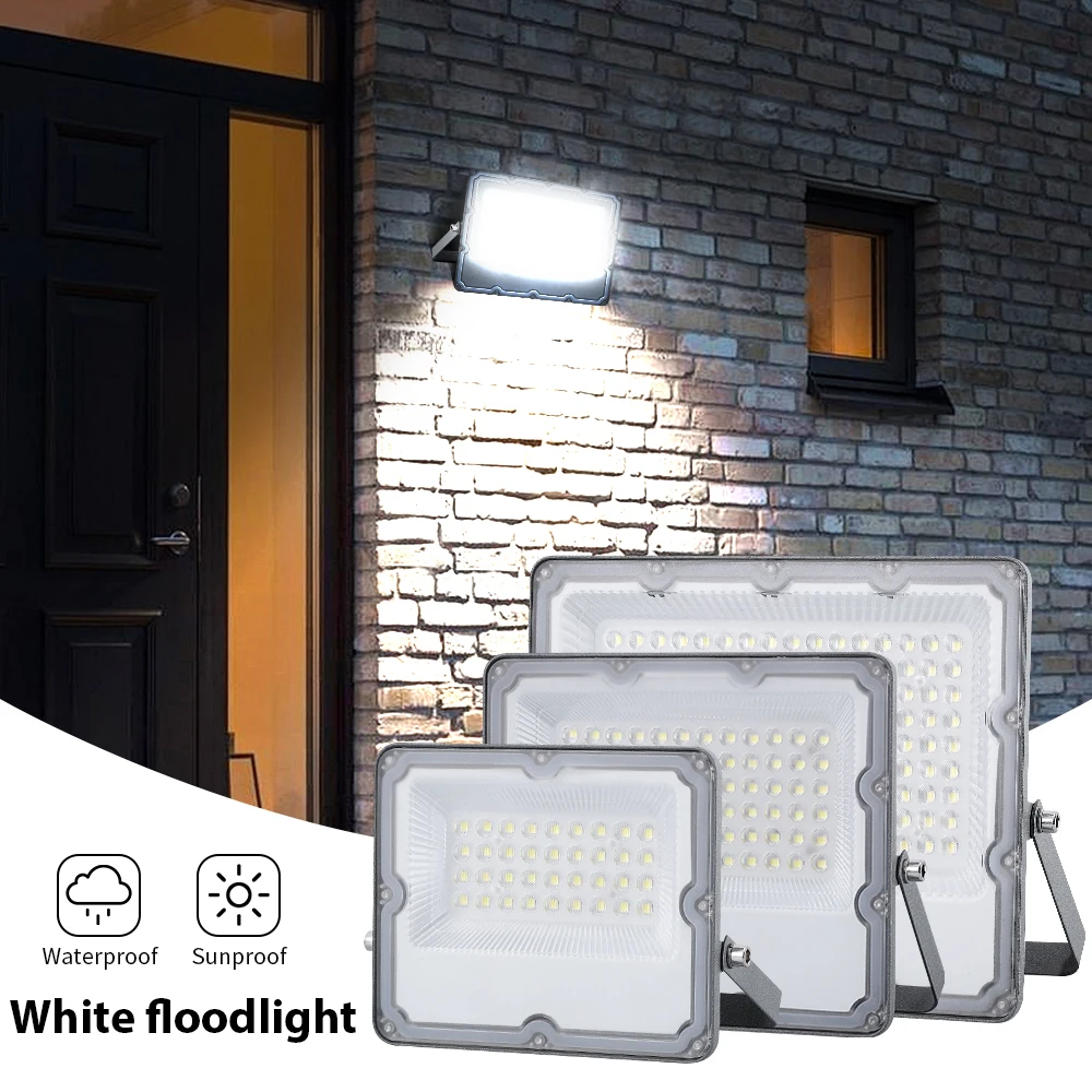 Ultra dünne LED-Flutlicht 10W 20W 30W 50W 220 W LED-Flutlicht V IP66 wasserdichte Außenwand Garten Scheinwerfer Straßen laterne
