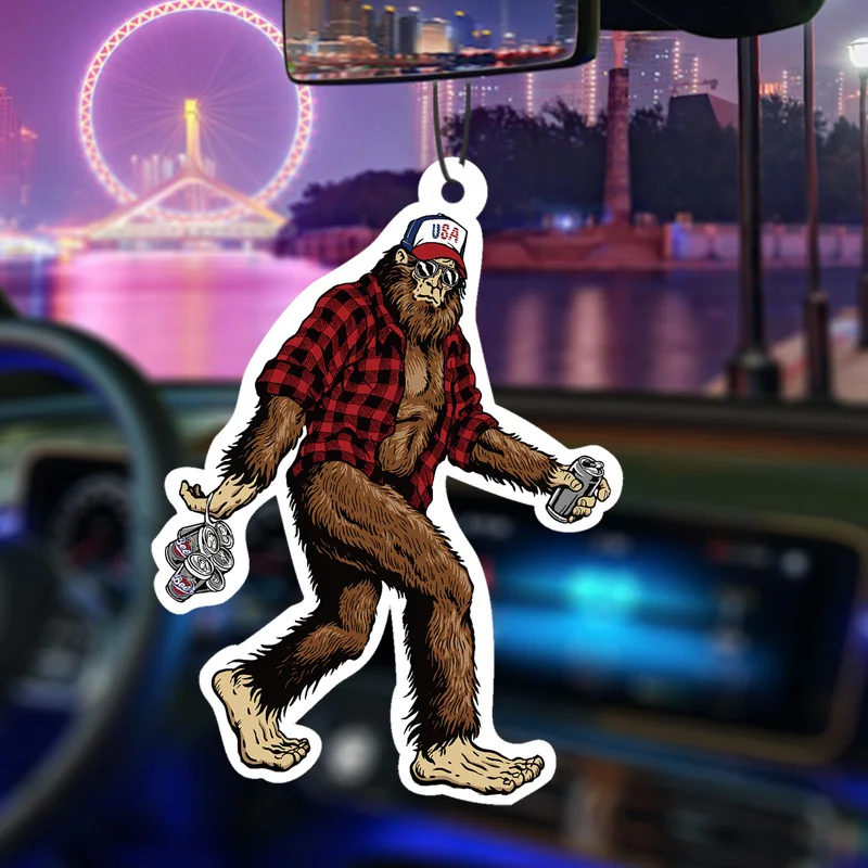 Auto Aroma therapie Parfüm Lufter frischer japanische Cartoon Animation Rückspiegel Duft Anhänger Toilette Entlüftung Affe Mann USA Image