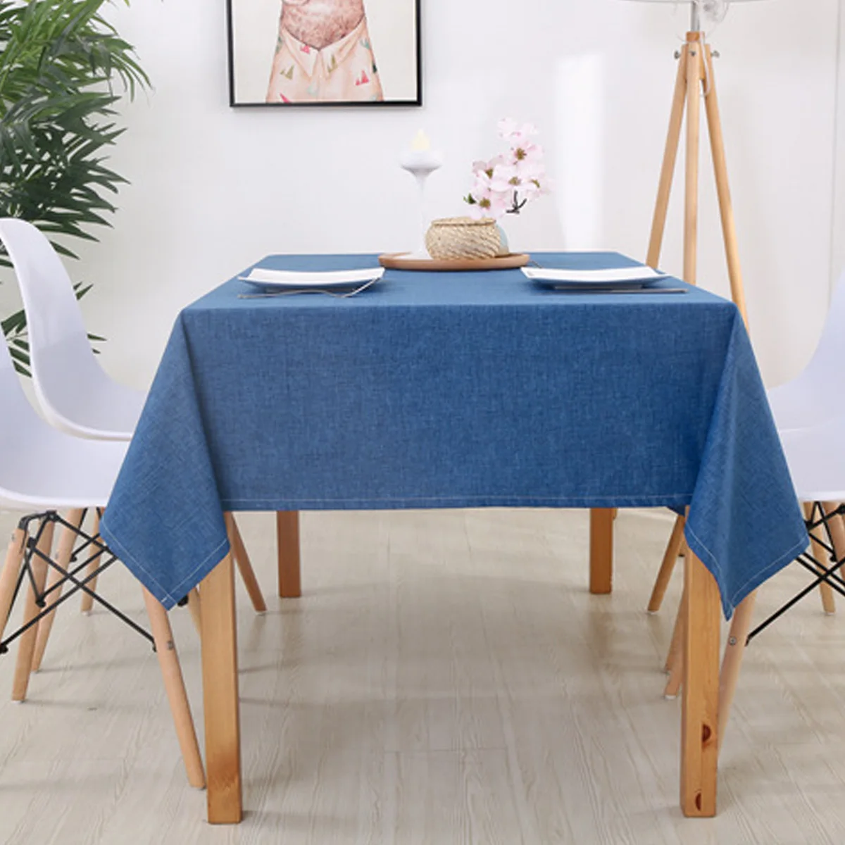 Neue wasserdichte und öl beständige Tischdecke, Küchen-Esstisch rechteckige einfarbige Tischdecke, Tee tischdecke, neues Zuhause d Image
