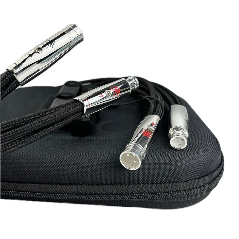 Paar Dragon XLR symmetrisches Kabel PSS Pure Silver HiFi Audio-Verbindungsleitung mit Geräuschableitungssystem Image