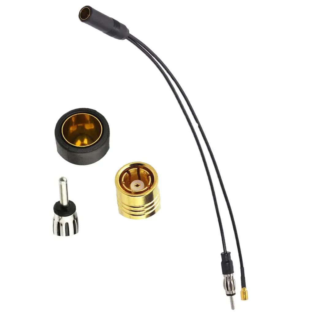 Auto DAB Verlängerungskabel FM/AM Radio Aktive Antenne Antenne Adapter Splitter SMB DIN Kabel Zubehör Image