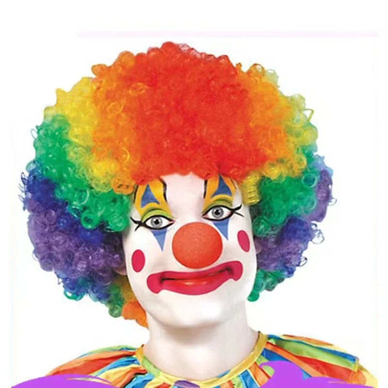 2024 neue lustige Joker-Perücke, explosiver Kopf, Clown, Fan-Party, Halloween-Ball, Party-Dressing-Zubehör, Urlaub, bunte Perücke, Kopfbedeckung Image