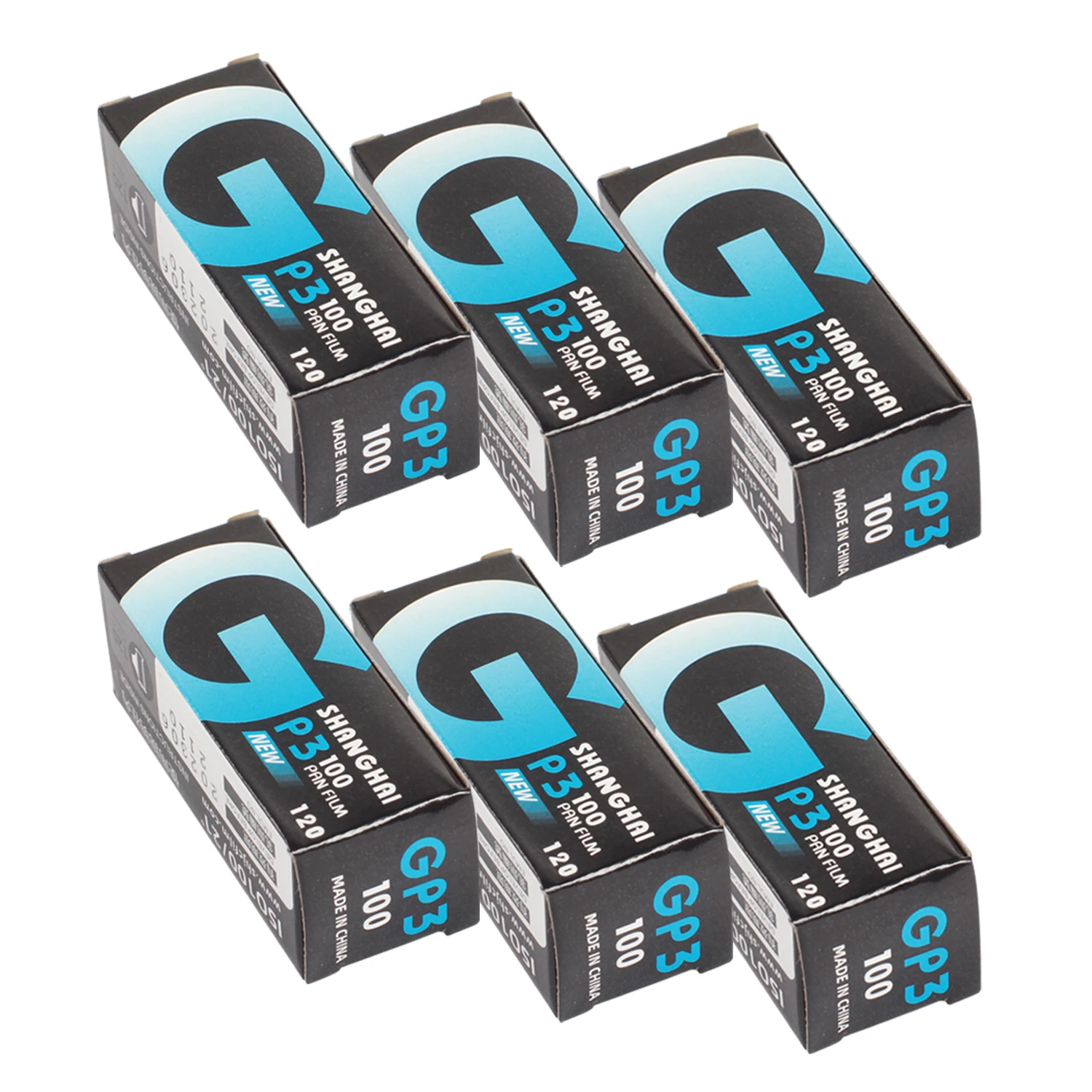 Shanghai gp3 120 schwarz & weiß b & w b/w iso 100 roll pan film negativ 6 teile/los Image