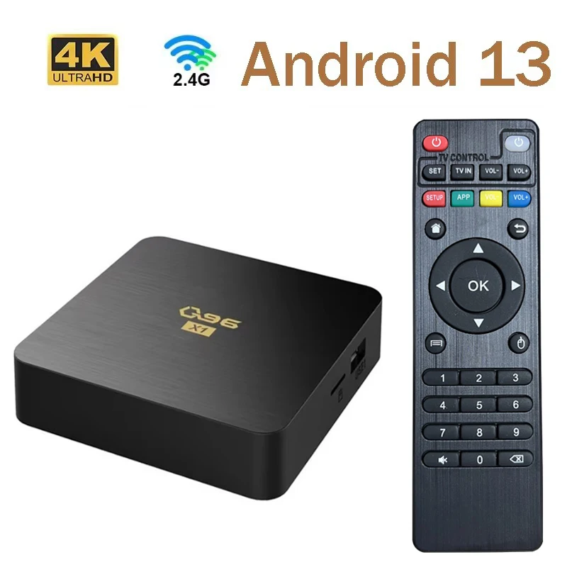 Q96 X1 Smart TV Box Android 13 Allwinner H3 Quad Core HD 4K 2,4G WIFI Media Player Set Top Box Heimkino TV Box IPTV Image