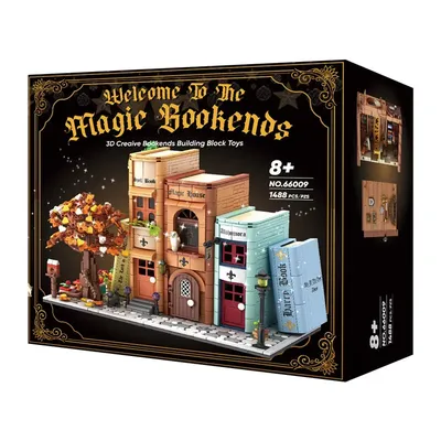 Auf Lager 66009 Moc Buch Datei Bausteine Modell Kreativität Buch Haus Ziegel Montage Kinderspiel Image