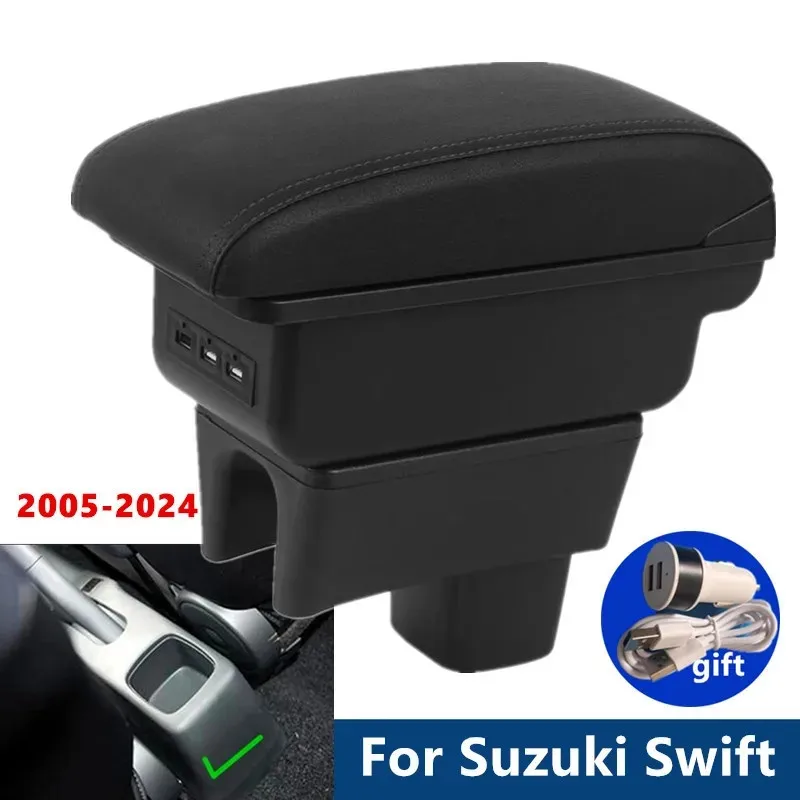 Für Suzuki Swift Armlehne Box Für Suzuki Swift 2005-2024 Auto Armlehne Auto Zubehör Innen details lagerung Box Retrofit teile Image