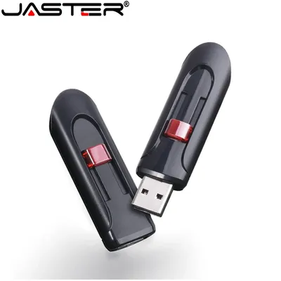 JASTER Skalierbarer USB-Flash-Laufwerk 128 GB Mini-Speicherstick 64 GB für Laptop-Stick 32 GB Rot Image