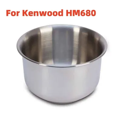 Für Kenwood HM680 Chef Prospero Metall-Roboterschale, für Kenwood HM680 Rührschüssel, Edelstahlschüssel Kochzubehör