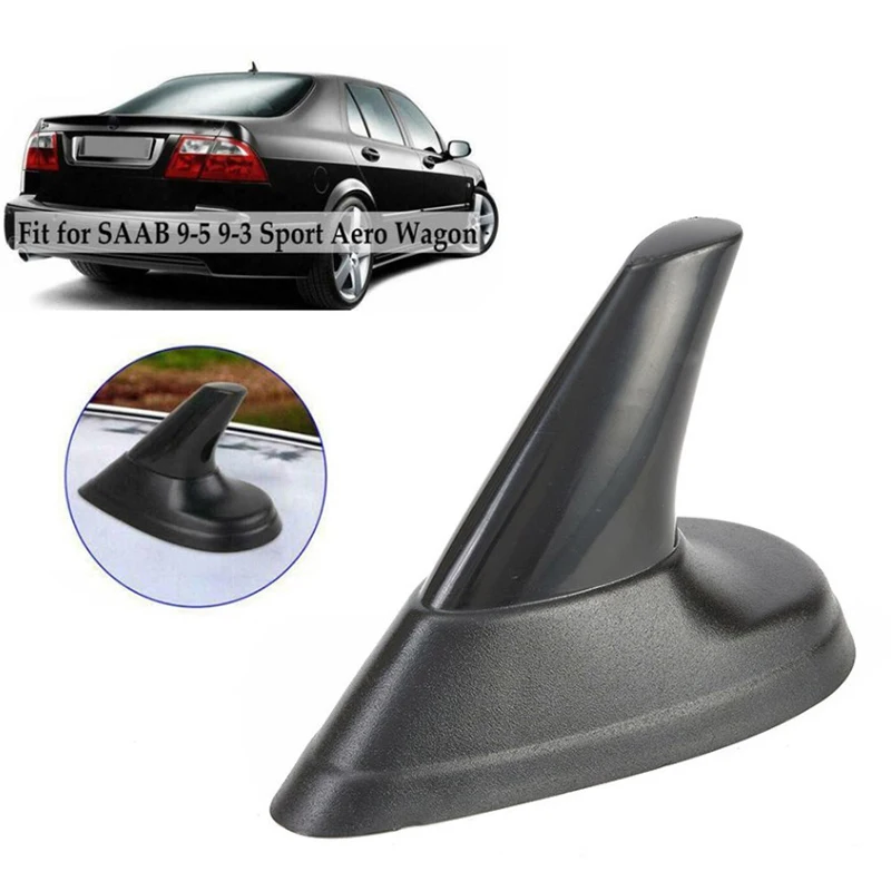 1pcs Fin Antenne schwarz aussehen Fin Antenne Dummy-Antenne fit für Aero Saab 9-3 9-5 93 95 Fahrzeug antenne JC-887 Außen zubehör Image