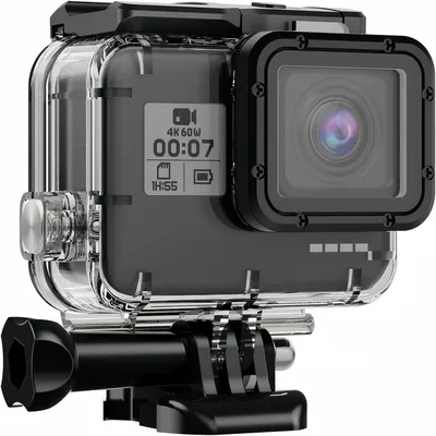 GoPro Hero 5 6 7 Schwarzes wasserdichtes Gehäuse Unterwasserfahren für Go Pro 5 6 Schutzhülle Tauchabdeckung Action-Kamera-Zubehör