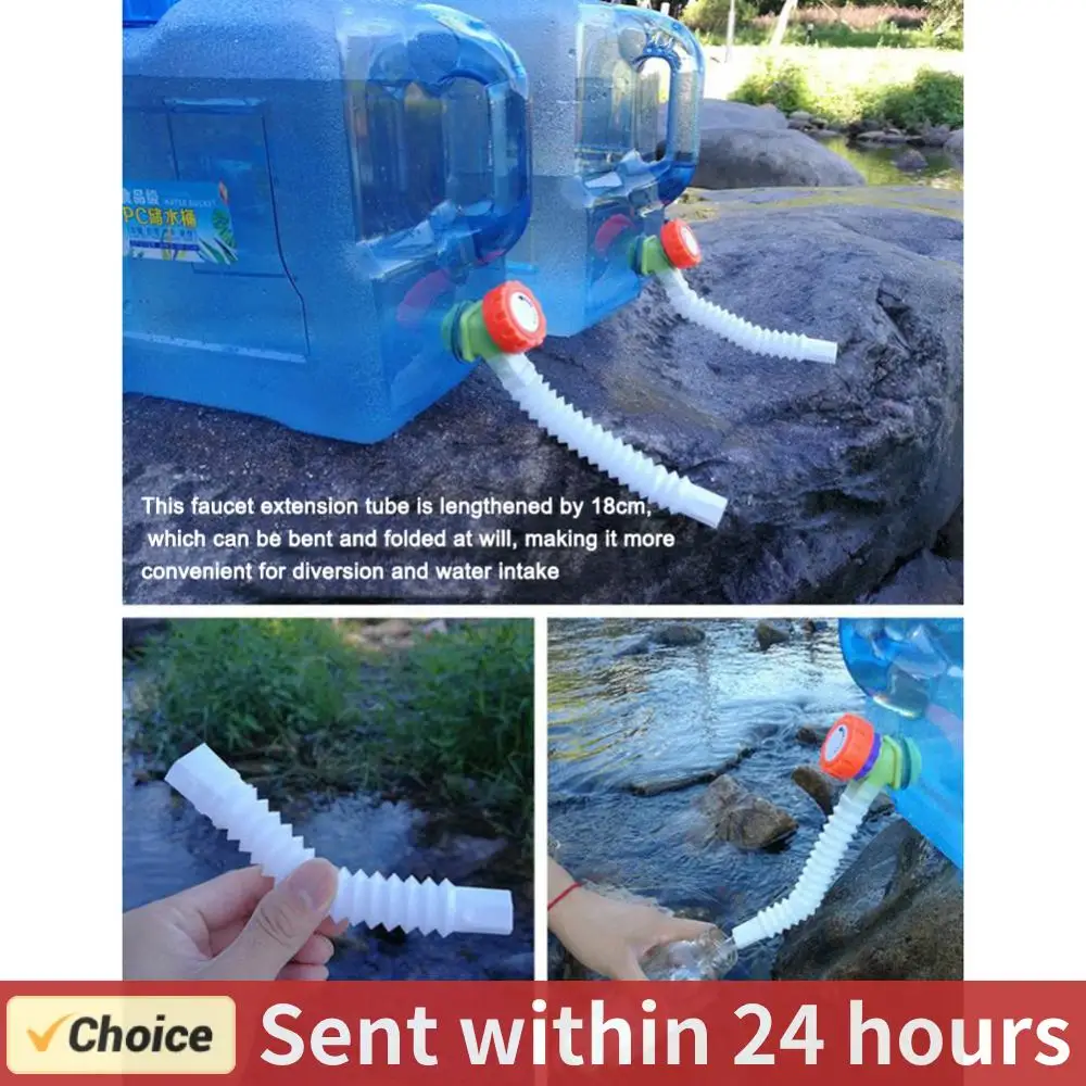 Flexibles Wasserhahn-Verlängerungsrohr, Wassereimer-Zubehör, Teleskop-Wasserhahn-Verlängerungsschlauch, verlängerter Sprinkler für Camping, Picknick Image