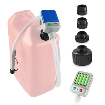 Kraftstoff förder pumpe mit Auto-Stop-Sensor 2,4 gpm 51 "Schlauch transfer pumpe Batterie mit 4 Tank adapter tragbare Flüssigkeits pumpe