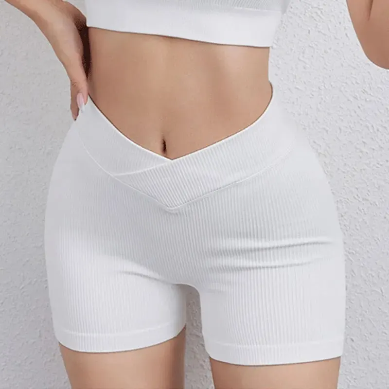 Nahtlose Yoga-Shorts für Damen, Sport-Leggings mit hoher Taille, Laufsport-Fitness-Hose Image
