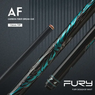 Fury af Serie Kohle faser Punch Queue 58 ''Bakelit Spitze 3/8*10 Joint Carbon Break Queue Billard Punch Stick Pool Billard Kit