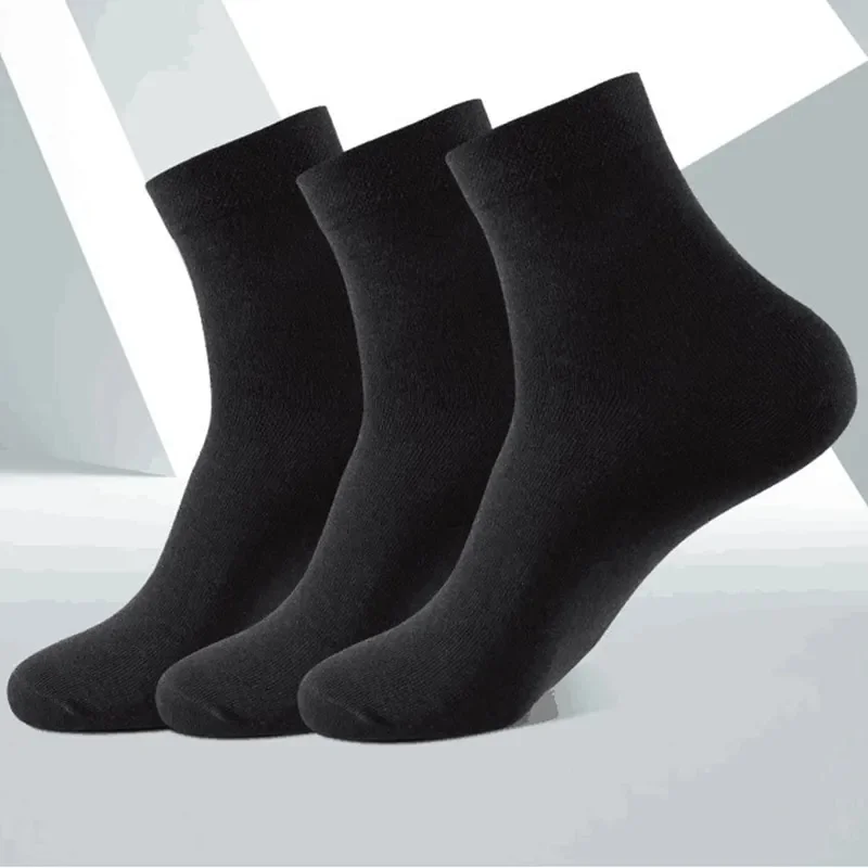 3 Paar schwarze Männer Socken Baumwolle für Männer Paar Set lange kupivip s Unterwäsche Geschäft für Feder schuhe